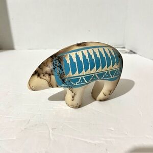 Native Ceramic Etched Bear Navajo